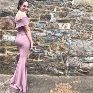 Blush prom dress